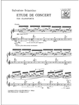 Etude de Concert - Salvatore Sciarrino - Partition - Piano